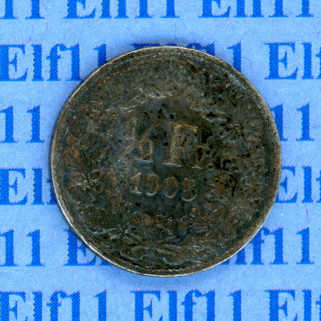 Tutti le monete: CHF___0.50 1905 s 50 Rappen – Usato da Widnau venduto da Elf11