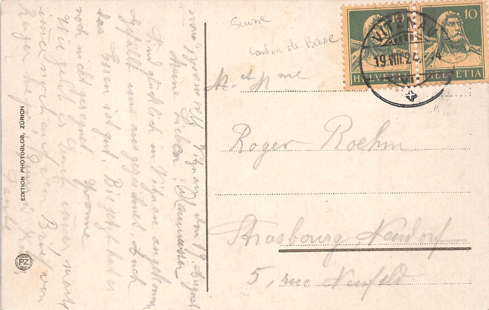 Cartes postales: Interlaken – D'occasion à Ottikon b.Kemptth. par Neptun1974 1