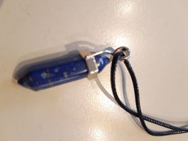 1 Hexagon Lapis Lazuli mit Band