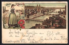 Litho Zürich, Gesamtansicht mit Brücke
