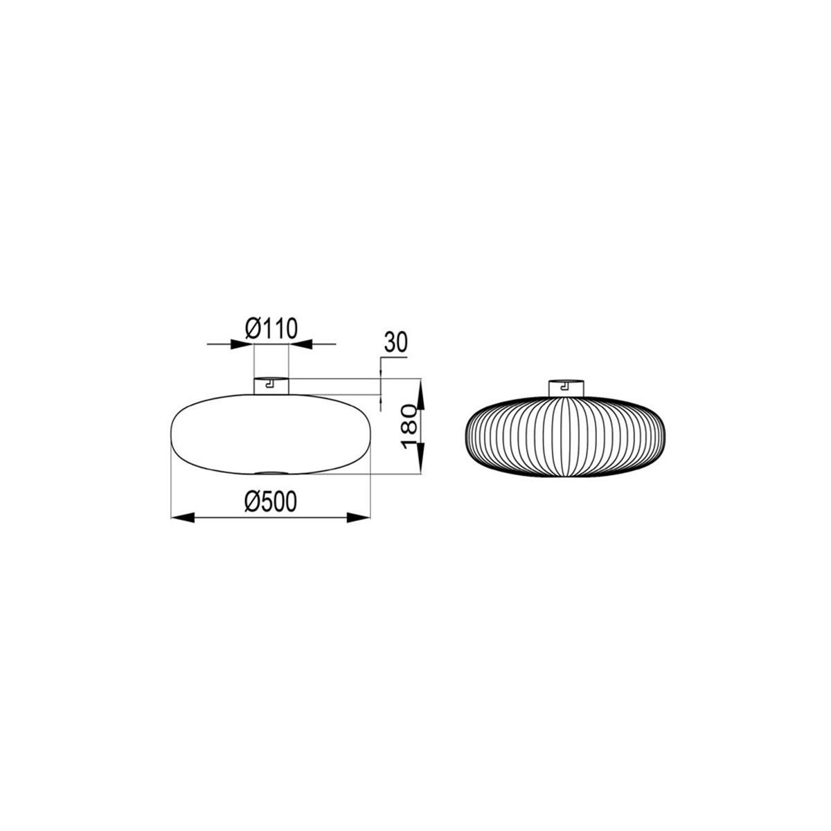 Lampadari & plafoniere: Deckenleuchte, Schwarz, 50 cm Ø – Nuovo (secondo la descrizione) da Kreuzlingen venduto da Smart-Light 8