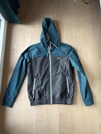 Iriedaily Jacke Petrol mit Kapuze Grösse M gebraucht