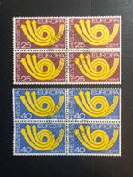 1973 Nr. 543-544 im 4er Block mit ET-Stempel