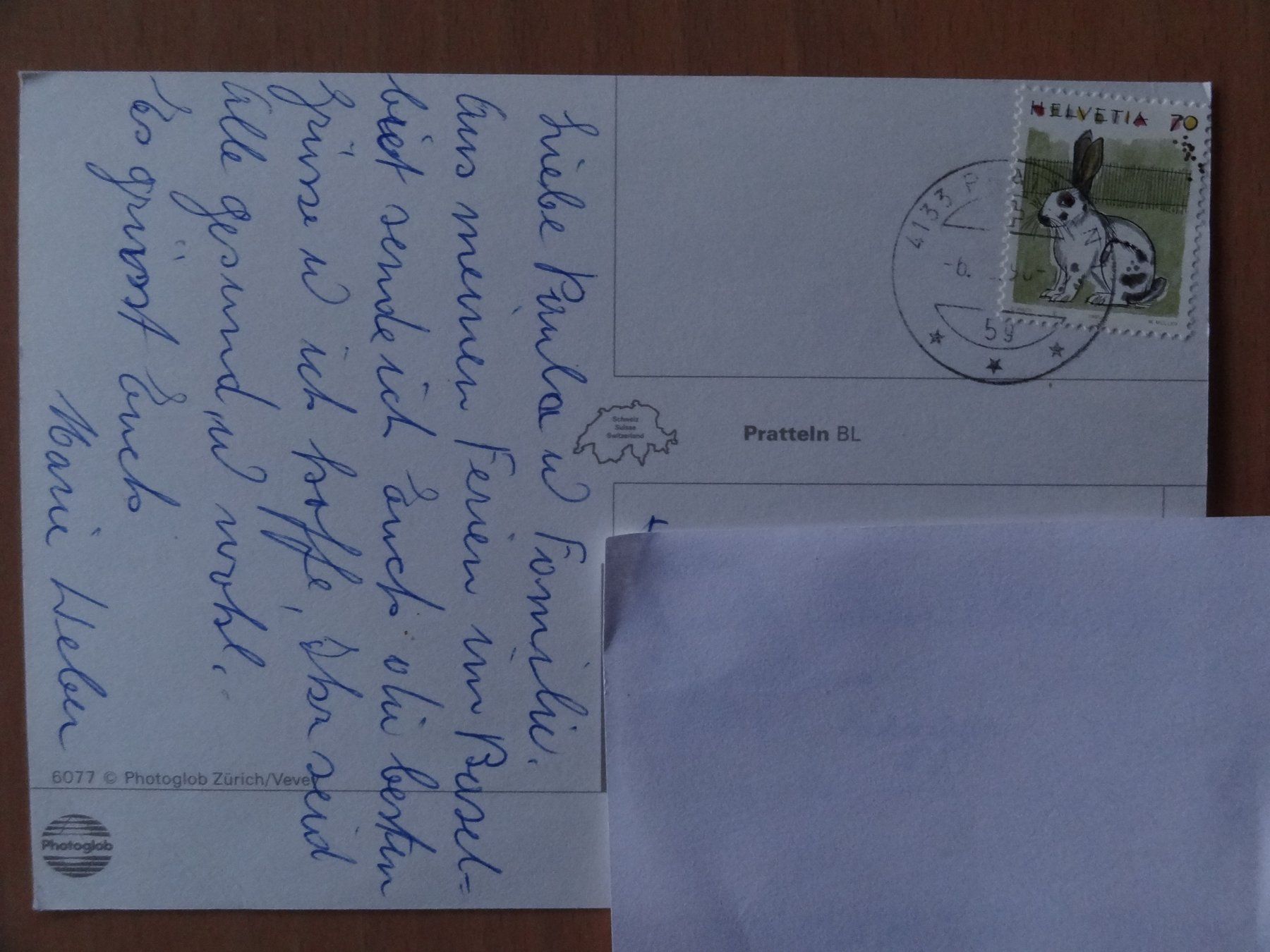 Cartoline postali: Pratteln - BL - 1990 – Usato da St Léonard venduto da Riglin 1