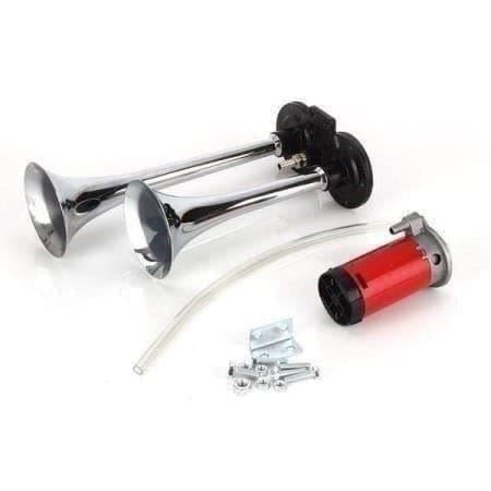 Hapihom 24V LKW Hupe - 115 DB Doppelrohr Lufthorn Mit Kompressor