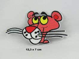 PINK PANTHER - Aufnäher - Aufbügler - Stickerei - 12,3x7cm