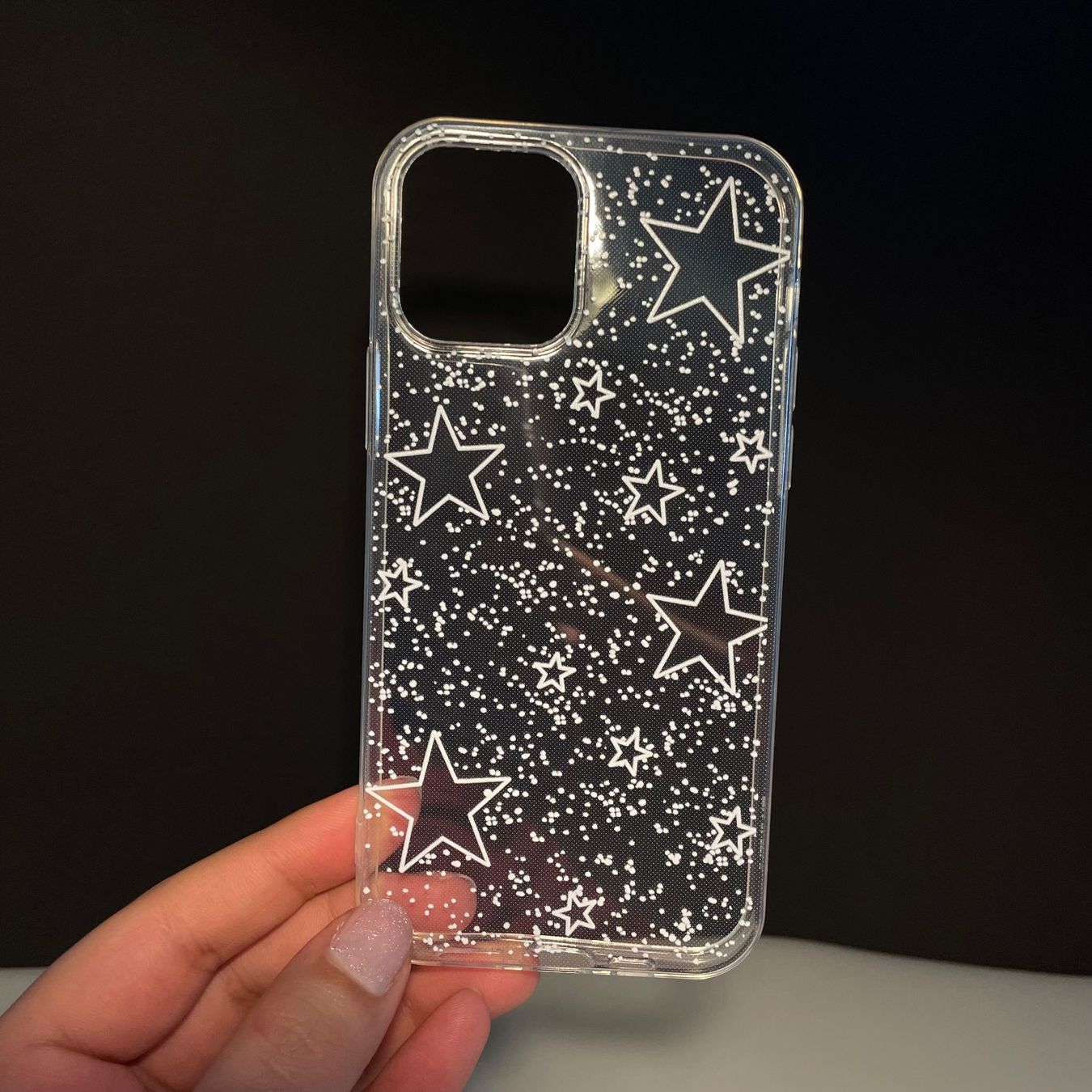 Apple Cover & Protezioni schermo: NEU: iPhone 12 Hülle transparent mit Sternen – Nuovo e nell'imballaggio originale da Bellach venduto da Lapislazuli_blues