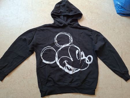 Disney Kapuzenpullover Mickey Maus schwarz Grösse XS