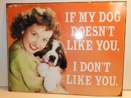 Werbeschild Schild Blechschild - 40 x 32 cm