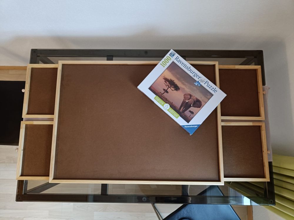 Puzzle Tisch mit Schubladen inkl. 1000er Elefanten Puzzle Kaufen