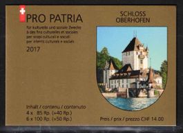 Pro Patria 2017 Markenheft ungestempelt **