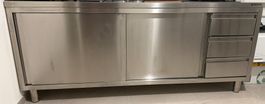 GastroHero Arbeitsschrank PREMIUM | 2000x600mm |3 Schubladen