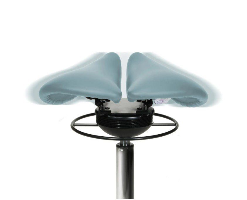 Sgabelli: Sattelhocker mit Swing-Mechanismus HELLBLAU – Usato da Schaffhausen venduto da Praxis-Nova 4