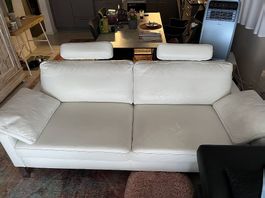 ( Sofortkauf 1100) Ledersofa weiss wie neu