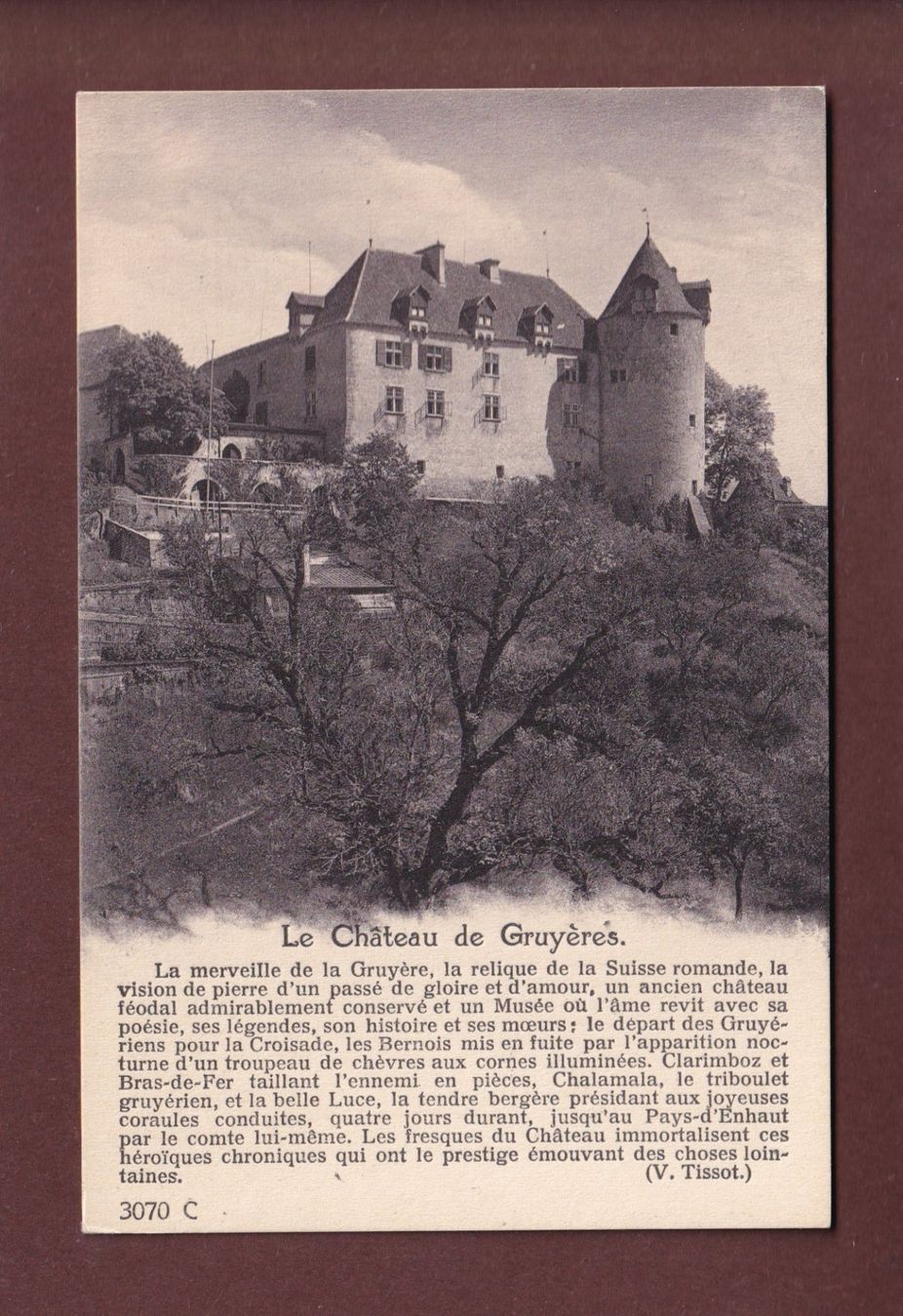 Ansichtskarten: Château de GRUYERES – Gebraucht aus Pully von nicecards-shop