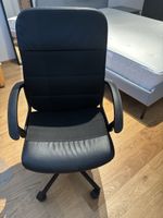 Bürostuhl schwarz Rollen höhenverstellbar