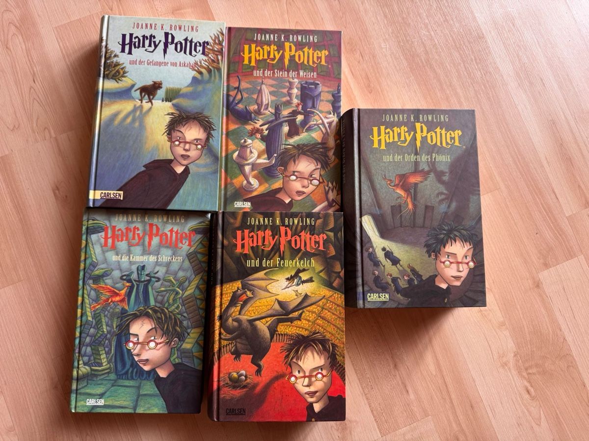 Libri: Harry Potter Bücher-Set, 5 Bänder – Nuovo (secondo la descrizione) da Einsiedeln venduto da zue_82pm