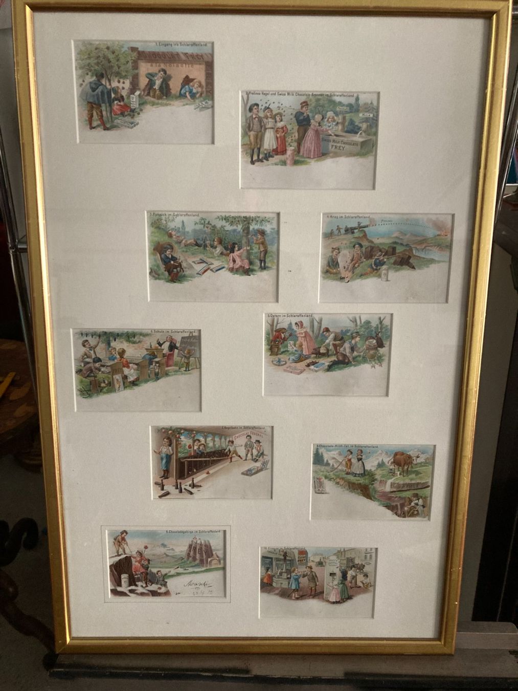 Grafica & Litografie: Schokolade Frey, Chromolithographien, Werbung der Schoggifab – Usato da Luzern venduto da rup_r6cz 1