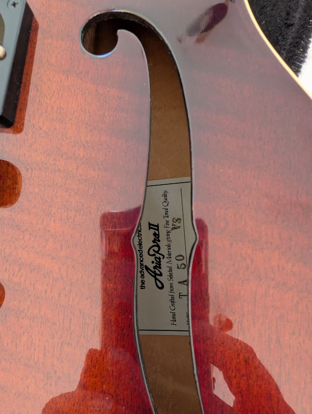 Aria Strumenti musicali: Gaucher Aria Pro II TA-50 – Usato da Ecublens VD venduto da seb_gtr 3