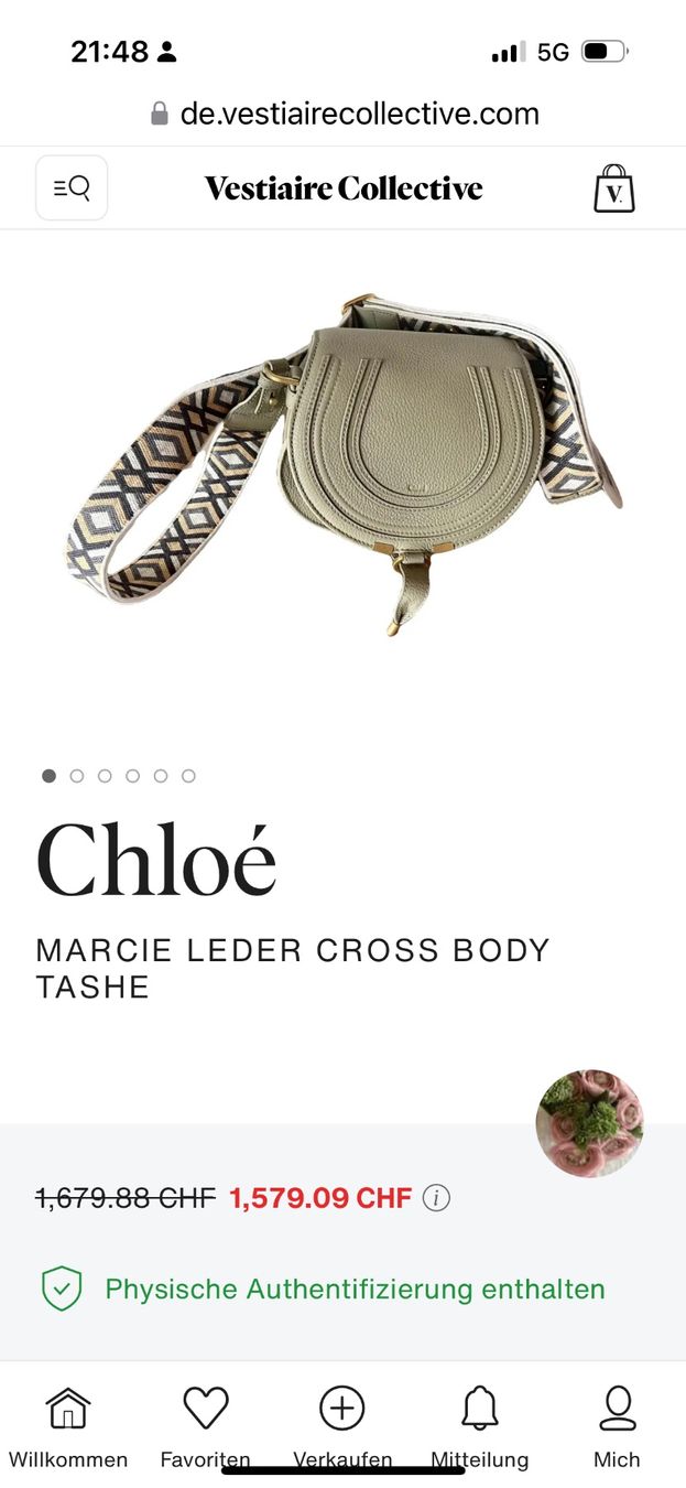 Chloé Taschen für Damen: Chloé Marcie Special Edition Slate Green – Neu (gemäss Beschreibung) aus Flims Dorf von Specials 4