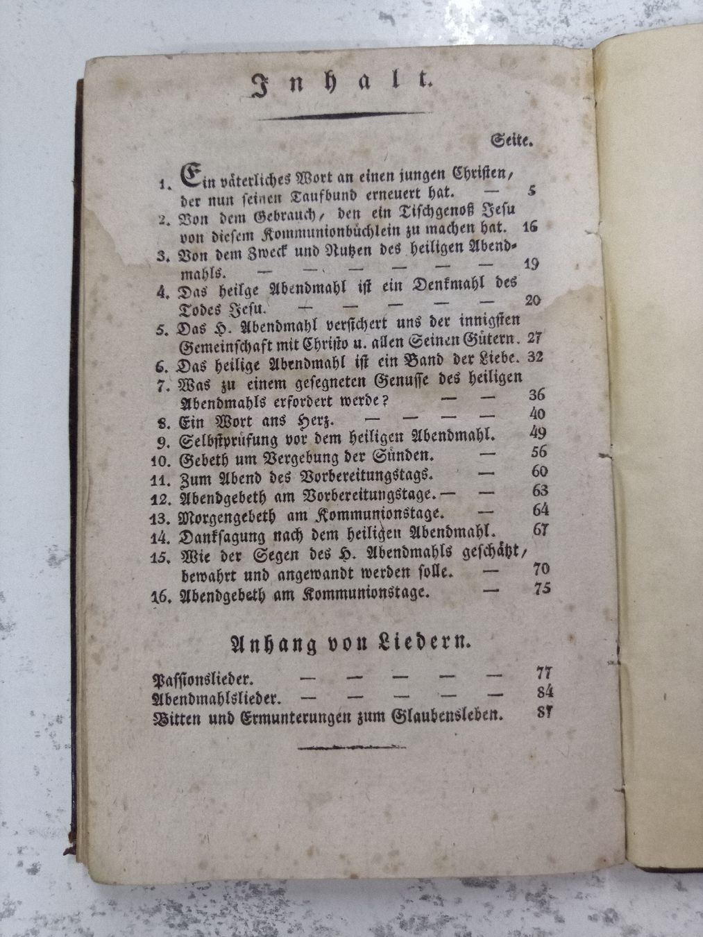 Livres: Kommunionbüchlein Communionbuch Basel 1810 Vierte Auflage – D'occasion à Reiden par Zofi-Brocki 1