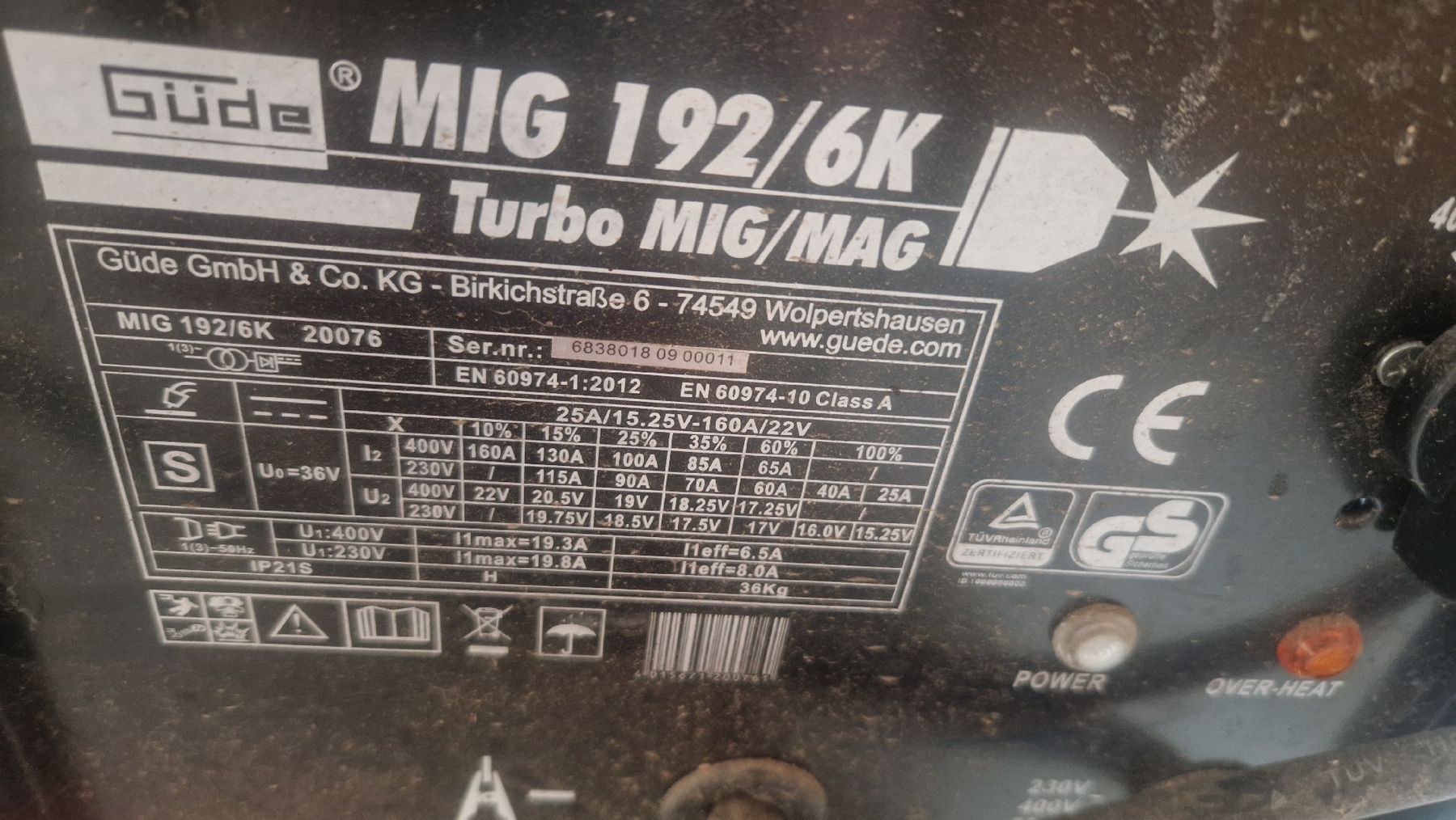 Postes à souder: Güde Schweißgerät  – D'occasion à Grub AR par kuh_8tc9