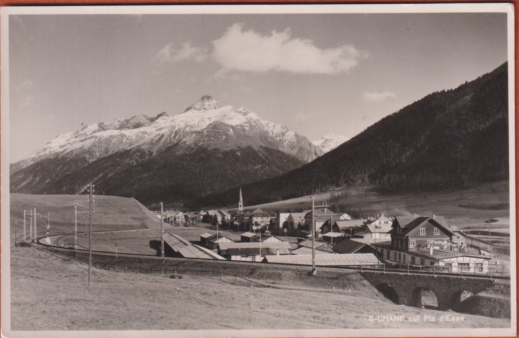 Cartoline postali: S-chanf   GR   -   alte Ansichtskarte Militär-Stempel – Usato da Vitznau venduto da Ropaku