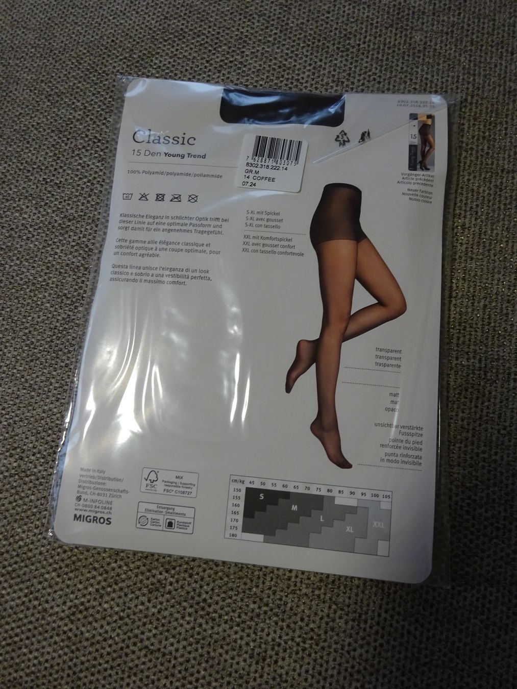 Migros Calze & Collant: Strumpfhose-Classic Young Trend/Migros Essential – Nuovo e nell'imballaggio originale da Rothrist venduto da Mistery1 1