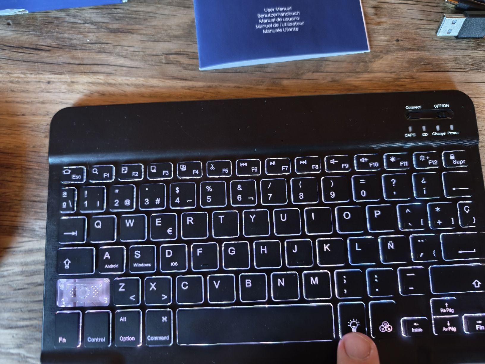 Tastiere: TEC-URS K8586 Wireless Keyboard Mouse Combo neuwertig LED – Nuovo (secondo la descrizione) da Mühleberg venduto da lirgg01 3