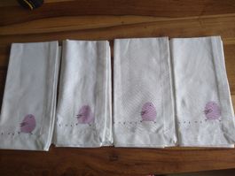 NEW 4 White Cloth Napkins - NEVER used