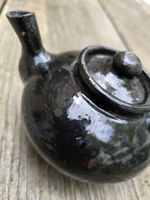Keramik: kleiner Teekrug schwarz