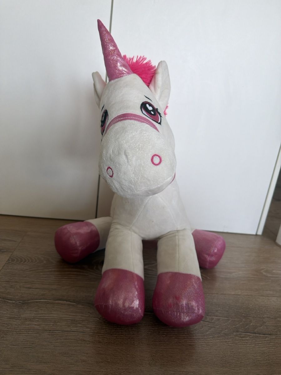 Giocattoli: Kuscheltier Einhorn weiss pink – Usato da Egolzwil venduto da cariaschi