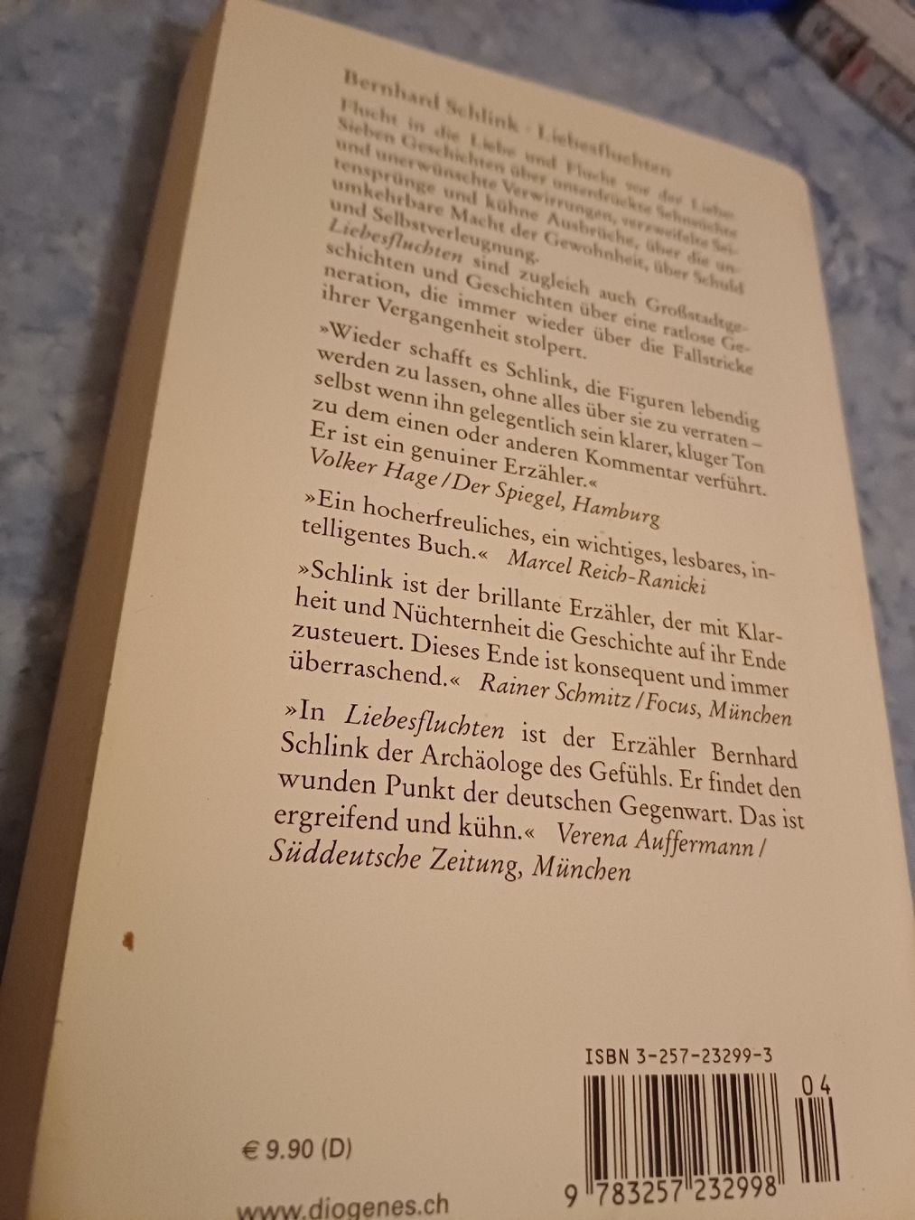 Libri: Bernhard Schlink - Liebesfluchten, Roman – Usato da Bern venduto da rikivip 1