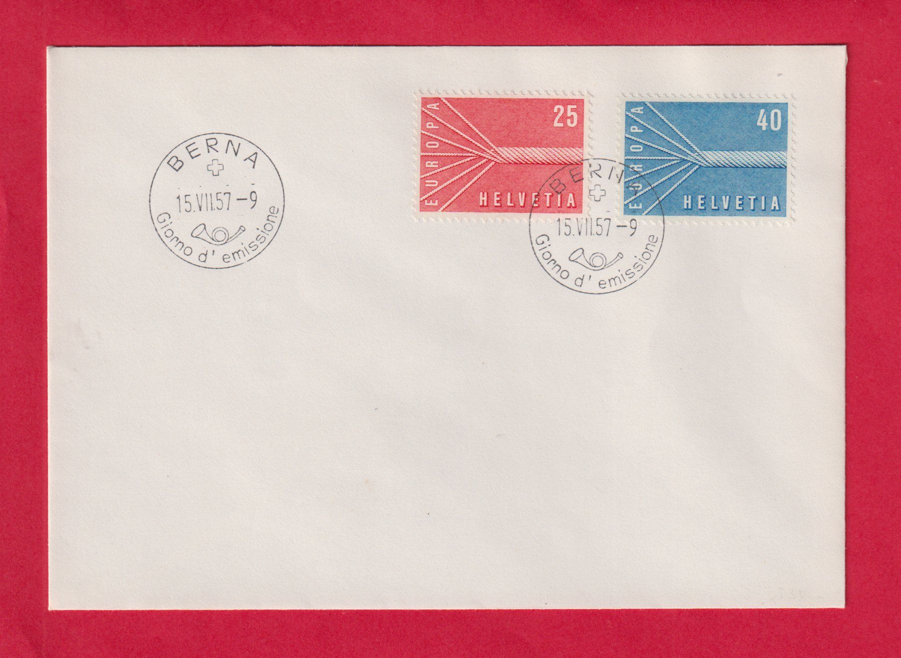 Tutti i francobolli: BERNA it. Et. Stempel auf Blanco FDC ! – Usato da Bibern SH venduto da Heinibuehrer