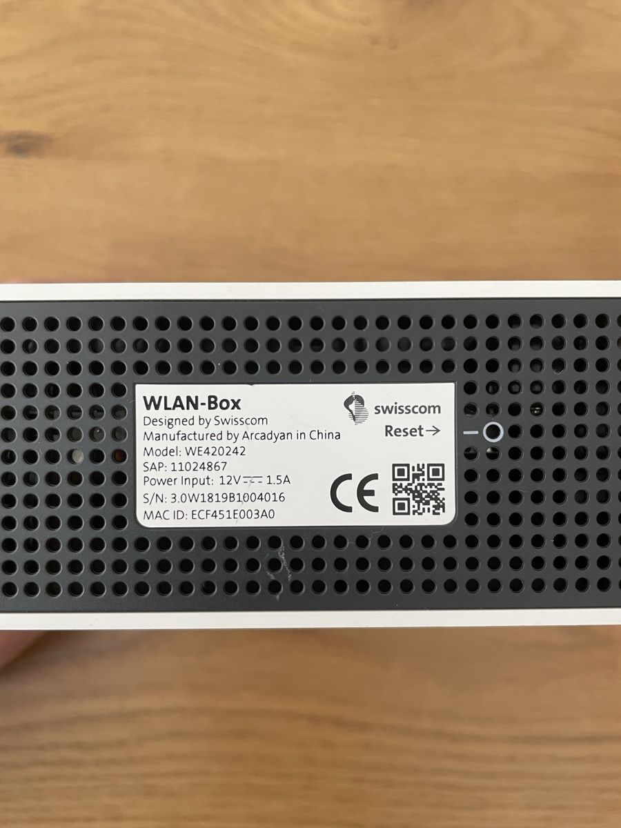 Swisscom WiFi: Swisscom Wlan Box + internet box 3 + TV box 21 – Usato da Lonay venduto da anvtr 2