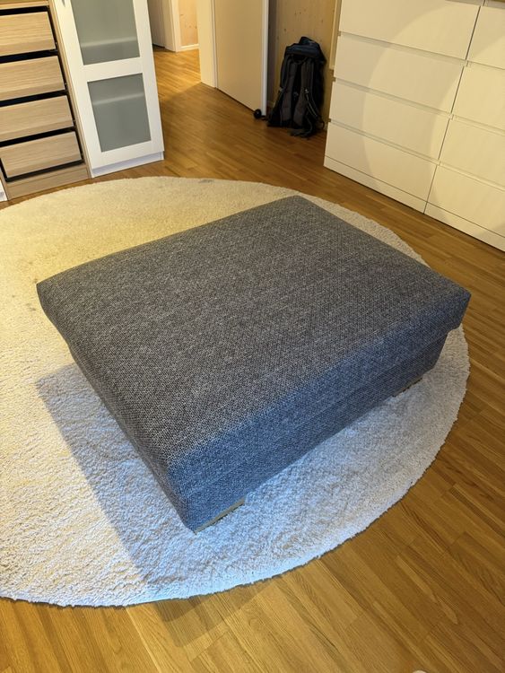 SÖRVALLEN Hocker mit Aufbewahrung, Lejde grau/schwarz (Gebraucht) in ...