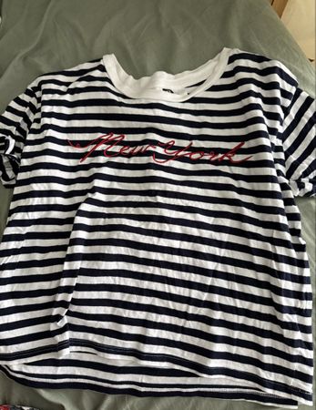 T-Shirt gestreift mit "New York" Aufdruck, Gr. s