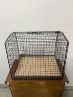 Tiertransport-Käfig aus Metall mit herausziehbarem Tablar