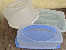 3 Verschiedene Kuchentransportboxen / 3 Cake Transport boxes
