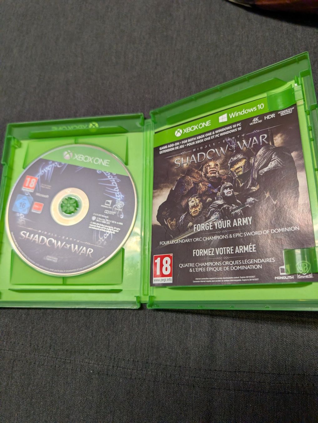 Spiele: Shadow of war Microsoft Xbox one/series x – Gebraucht aus Giubiasco von Ticinerd 2