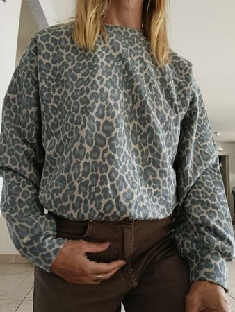 PULL KIABI COTON LÉOPARD S