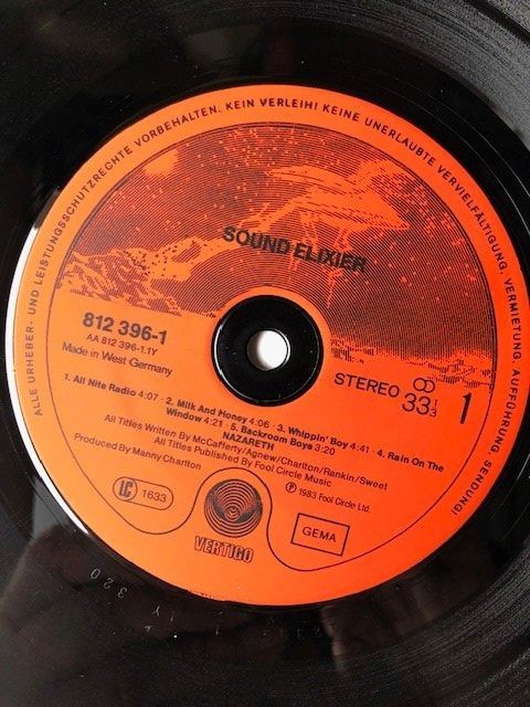 Dischi in vinile: Nazareth – Usato da Aarwangen venduto da Jukebox3 7