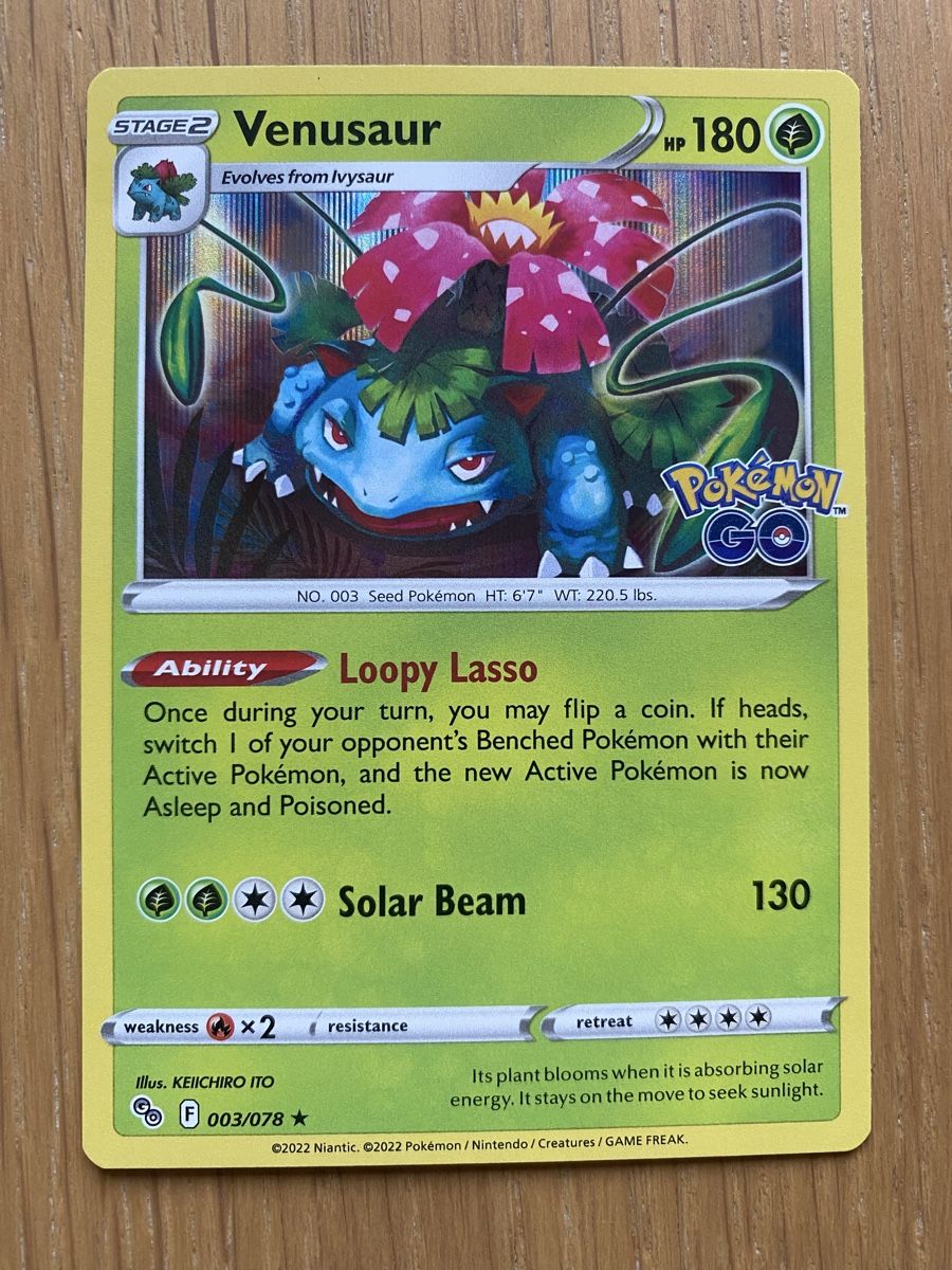 Pokémon Carte collezionabili: 9 Pokemon GO Karten Set Venusaur Charizard Blastoise EN – Nuovo (secondo la descrizione) da Haldenstein venduto da lisipe 2