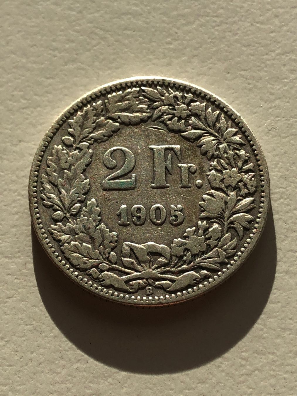 Alle Münzen: 2 Fr. 1905 – Gebraucht aus Schötz von Odpa
