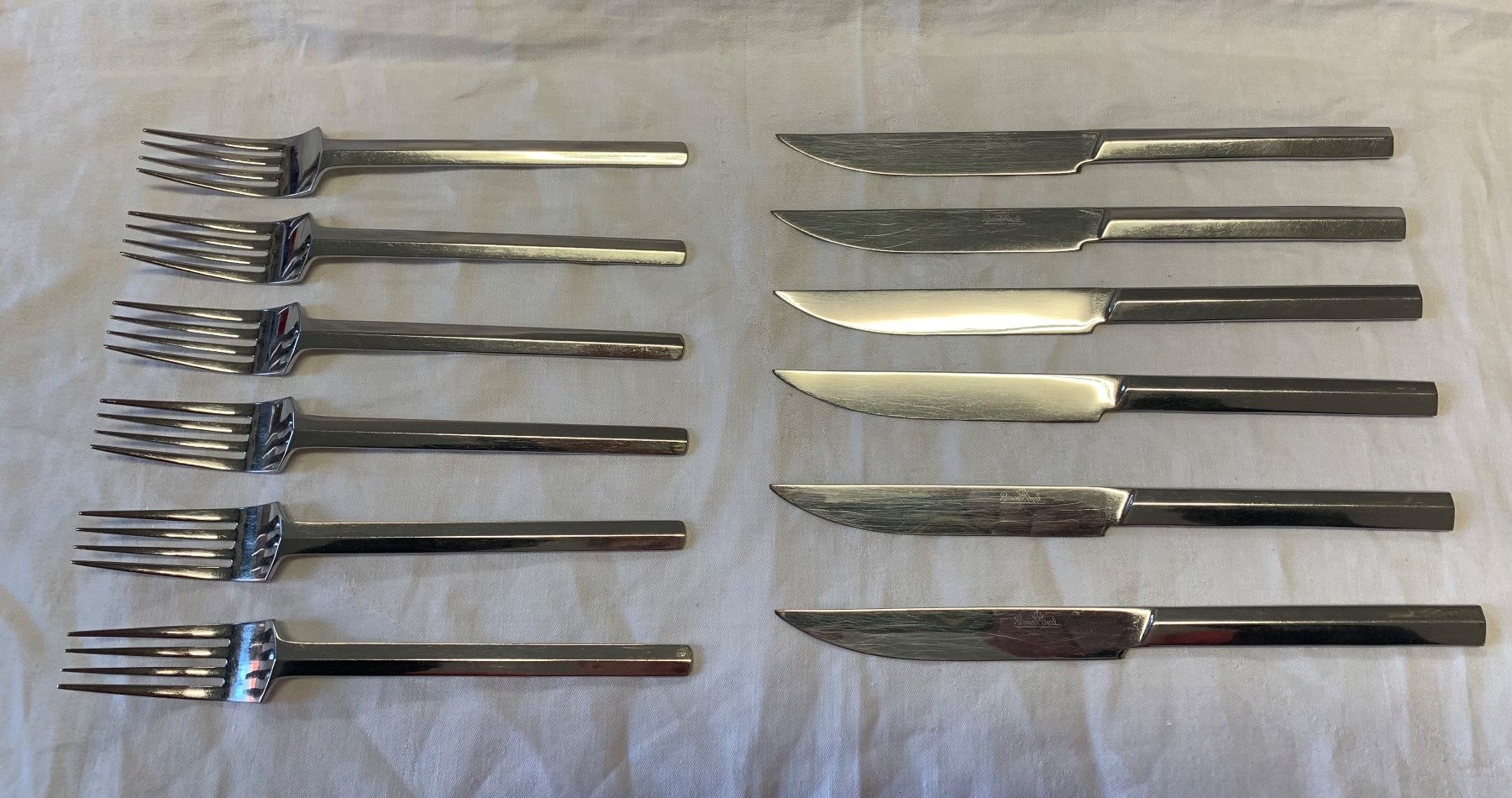 Rosenthal Set di posate: 12Tlg. Rosenthal Besteck Messer & Gabel – Usato da Brunnen venduto da Allerwaren