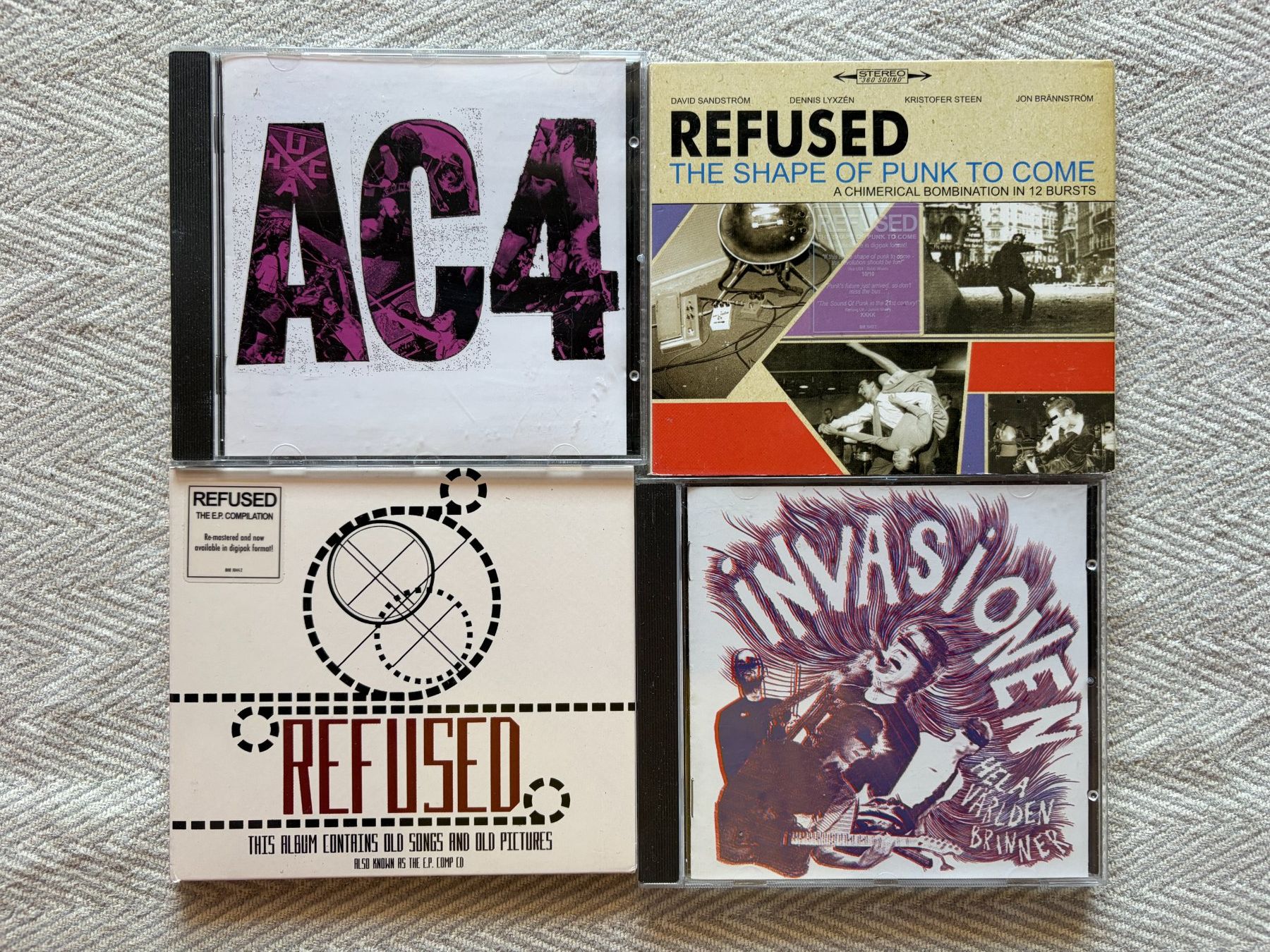 Dischi in vinile: REFUSED / AC4 / INVASIONEN - Vinyl/CD/Shirt – Usato da Aarberg venduto da umearocks 4
