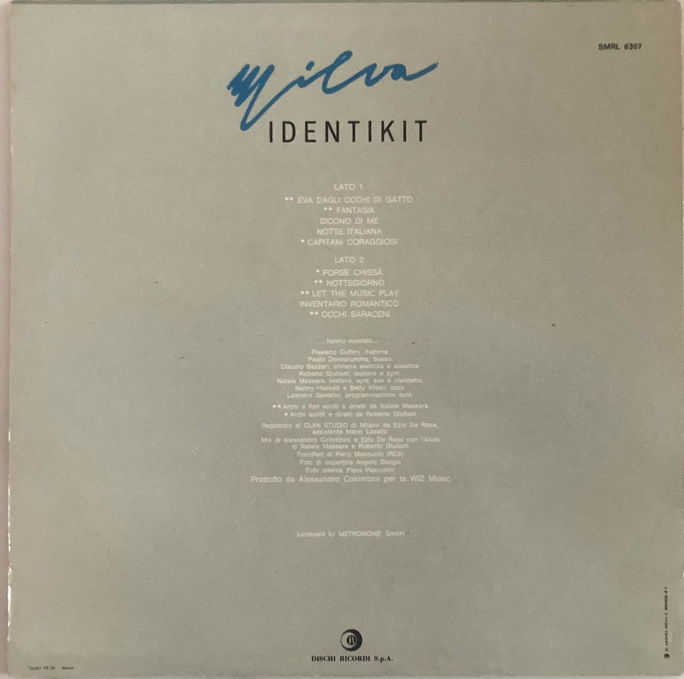 Schallplatten: MILVA - IDENTIKIT – Gebraucht aus Poliez-Pittet von Newtown-Records 1