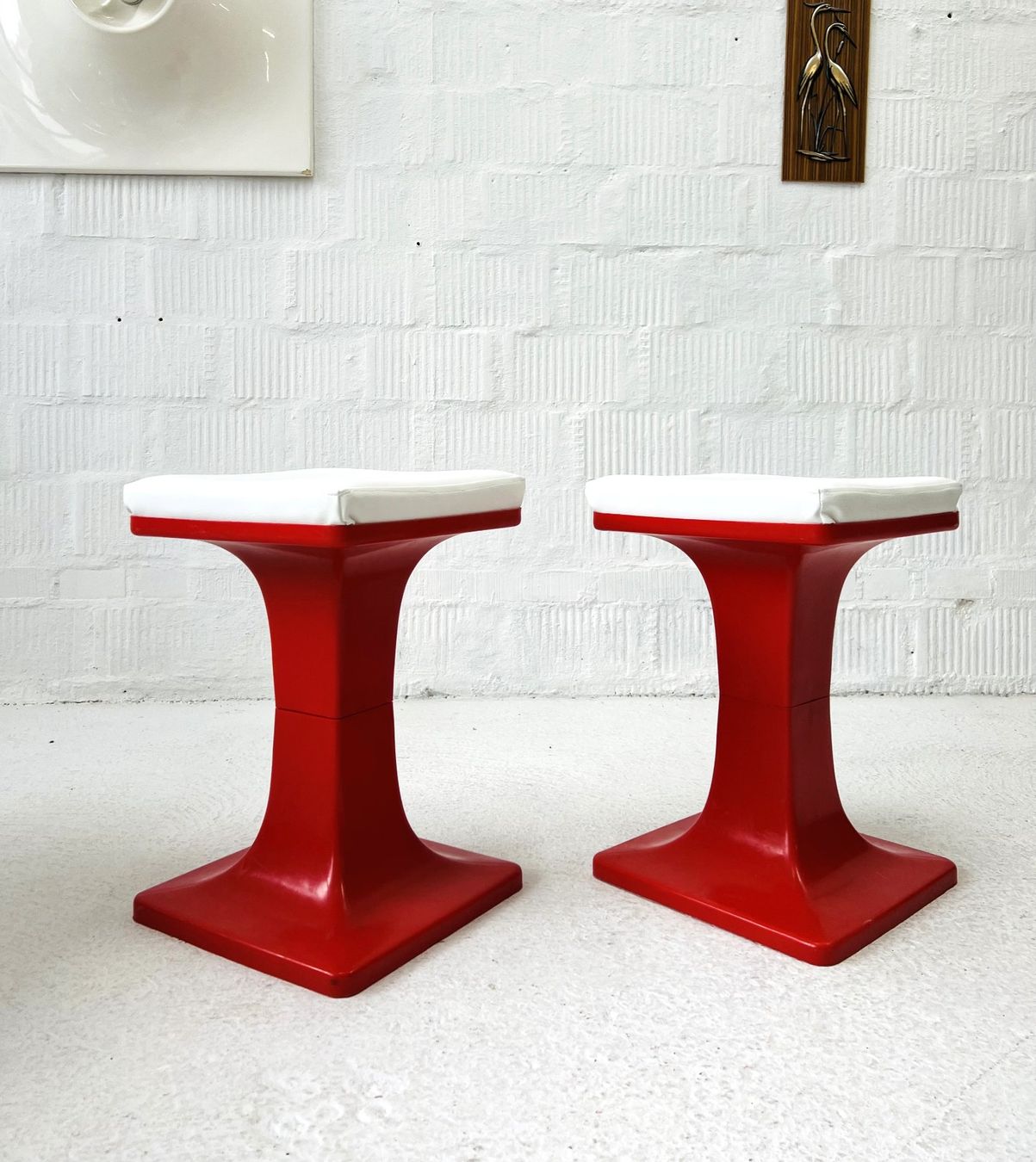 Sgabelli: Midcentury Hocker - Plastik – Usato da Walzenhausen venduto da stilvollwohnen 7