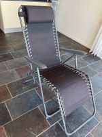 Klappbarer Relaxsessel schwarz ungebraucht guter Zustand