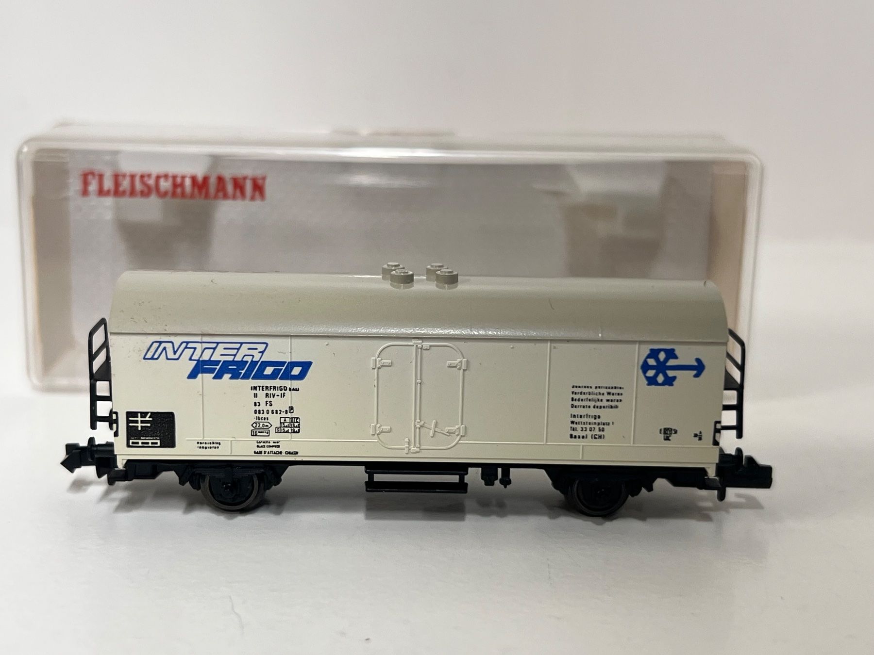 Fleischmann Modellini di ferrovie: FLEISCHMANN 8321 INTER FRIGO  Spur N – Usato da Neuenhof venduto da ludovicco